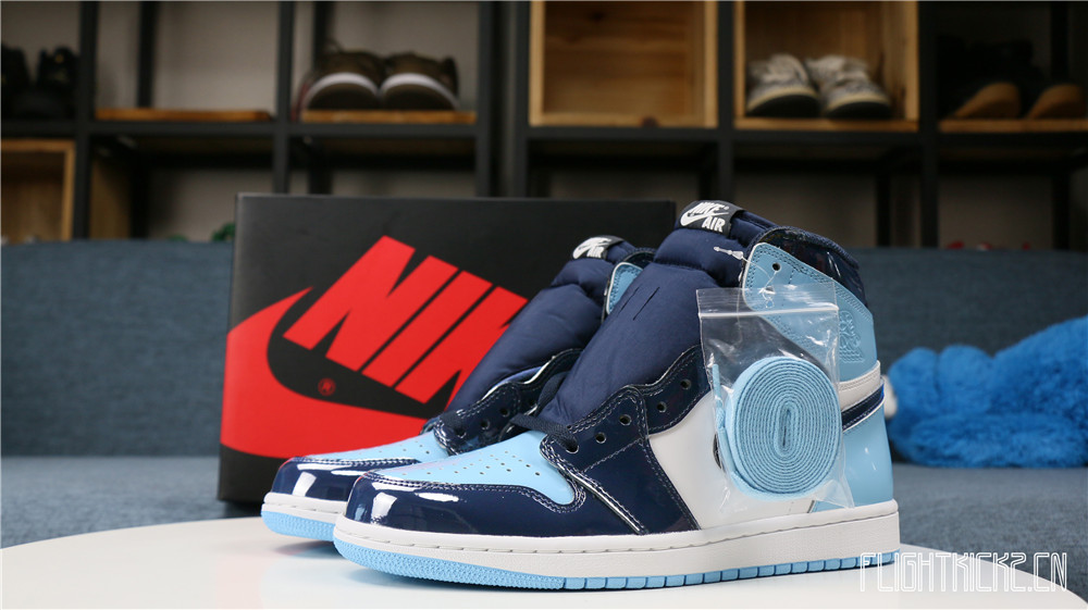 Air Jordan 1 UNC Patent Leather 2019( Based on Europe size)