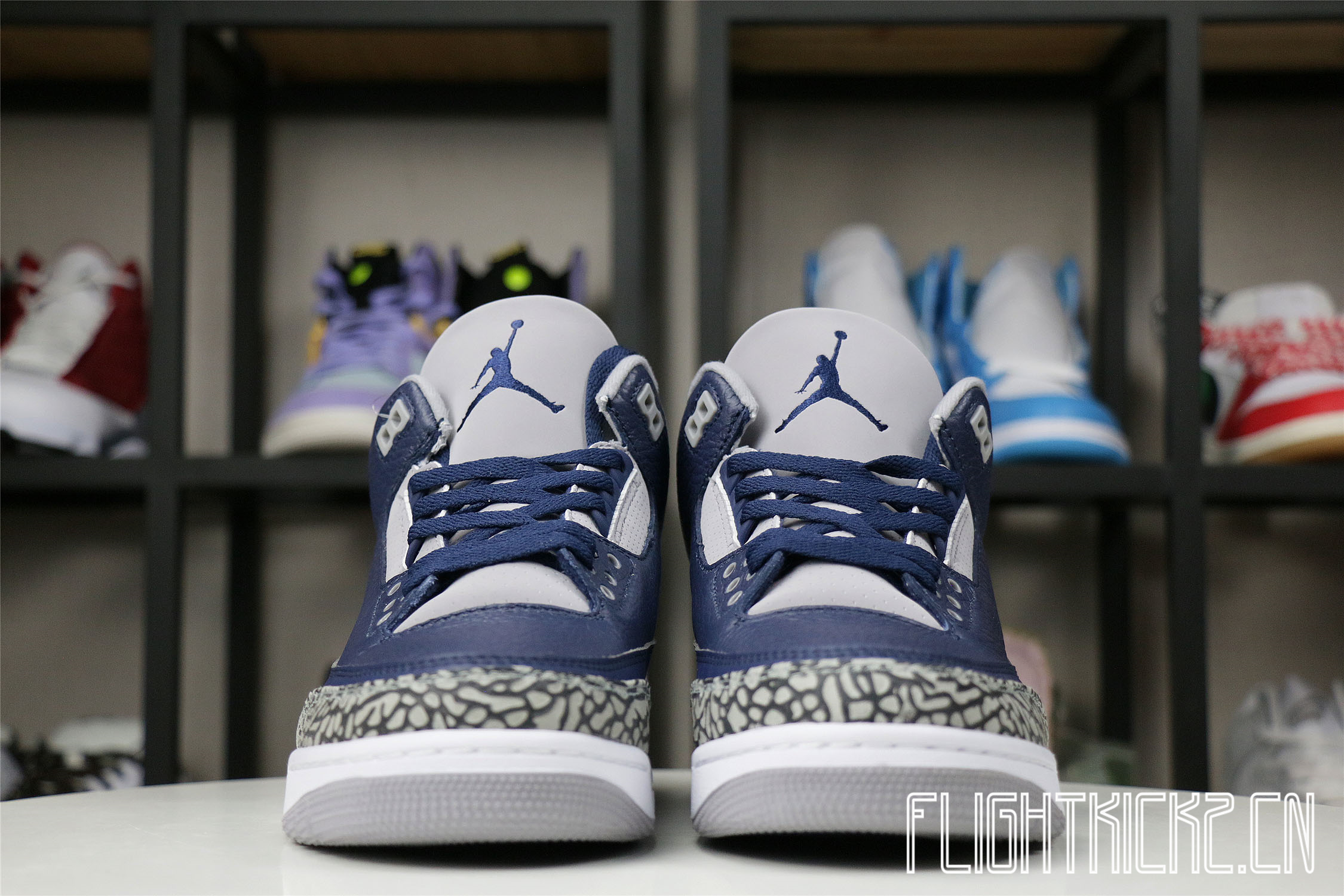 Air Jordan 3 Georgetown/Midnight Navy 2021