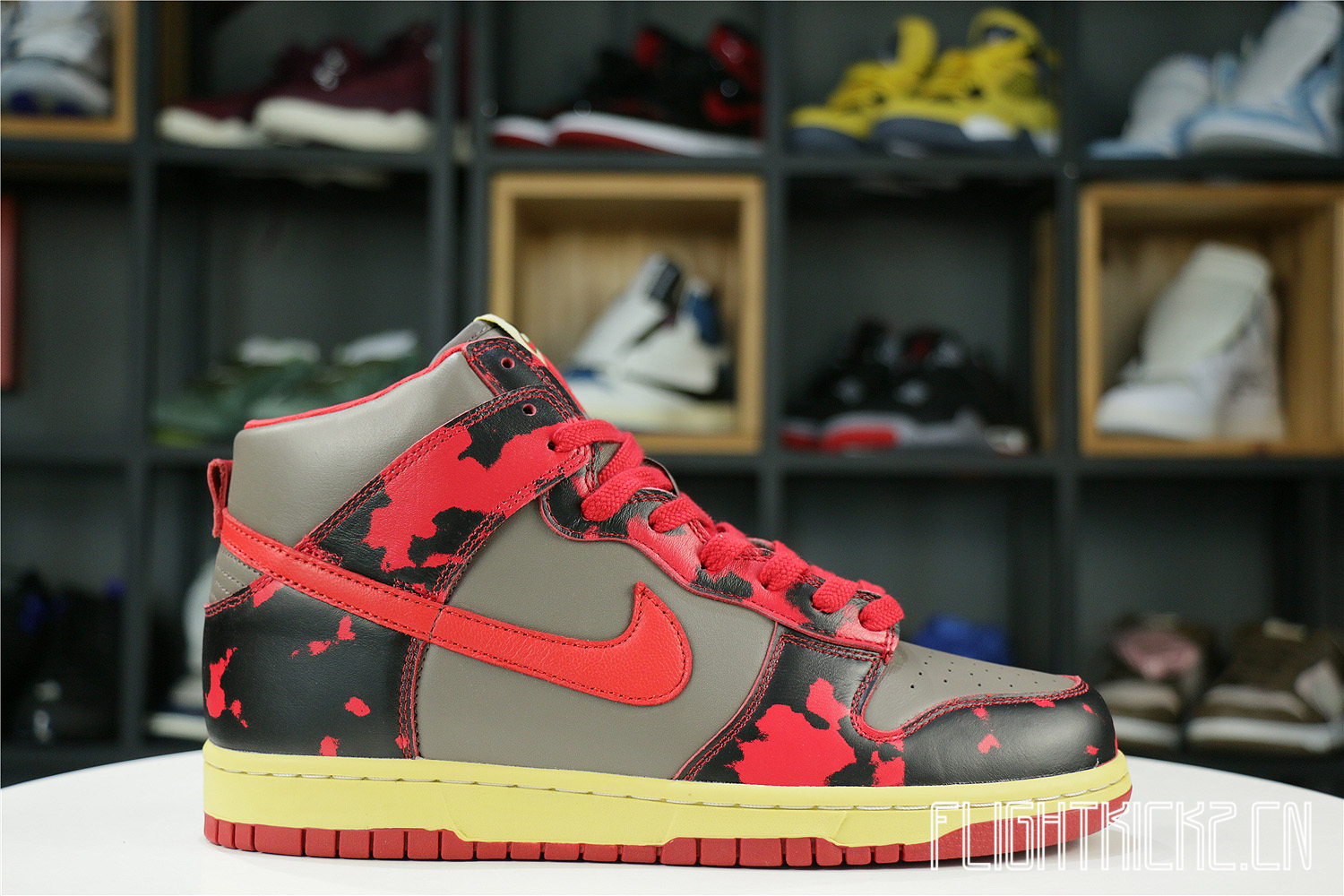 Nike Dunk High 1985 Red Acid Wash