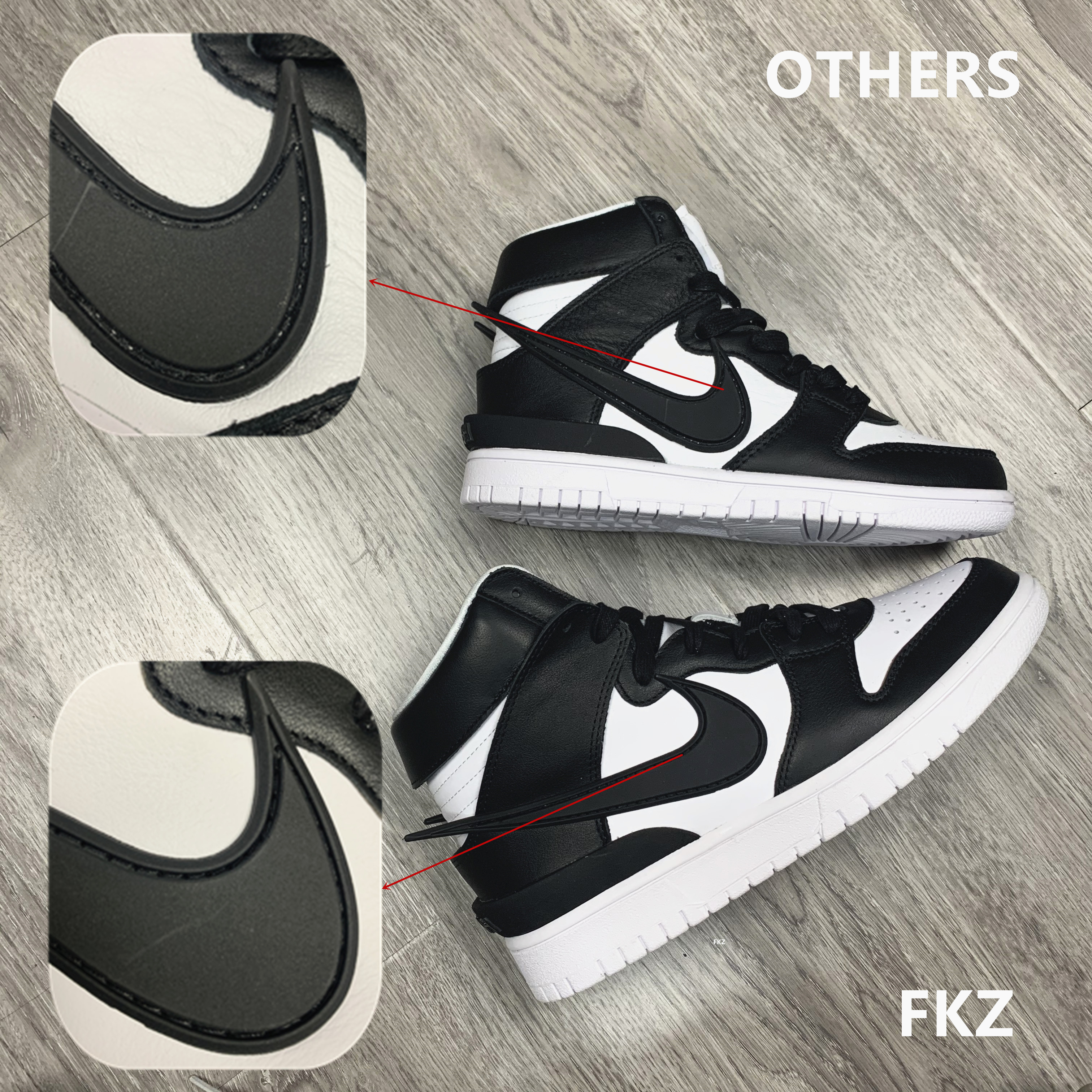 Nike Dunk High Ambush Black White