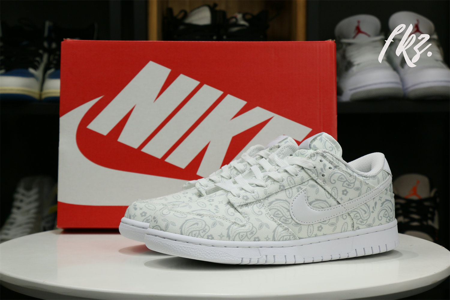 Nike Dunk Low White Paisley