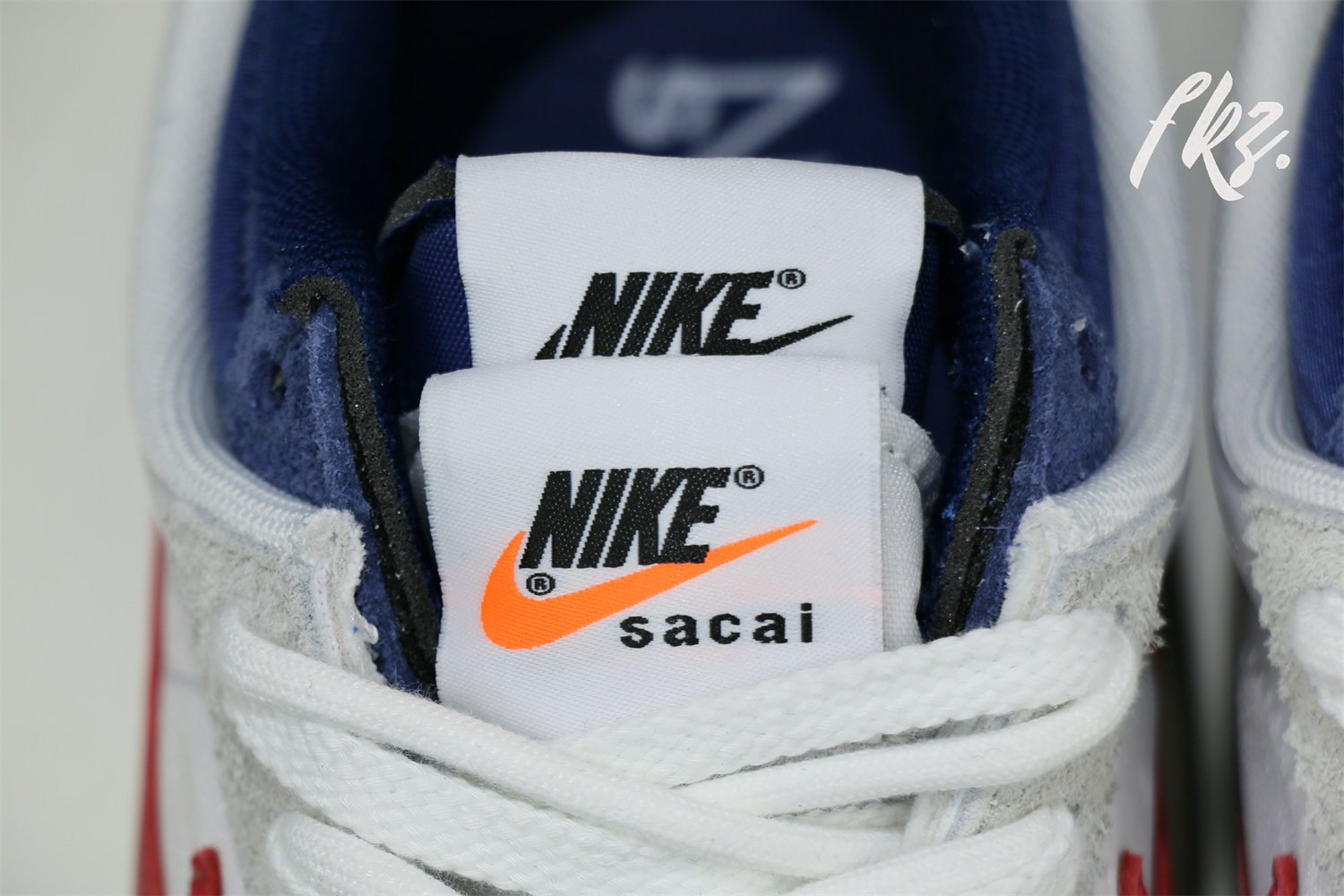 Sacai x Nike Cortez White blue red