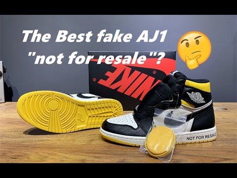 Air Jordan 1 Retro “Not For Resale Yellow 2018