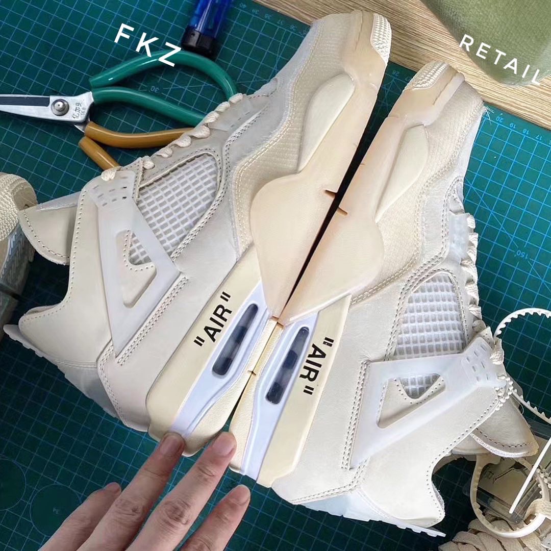 Off White x Air Jordan 4 Sail 2020 (LN5 A1 Batch)