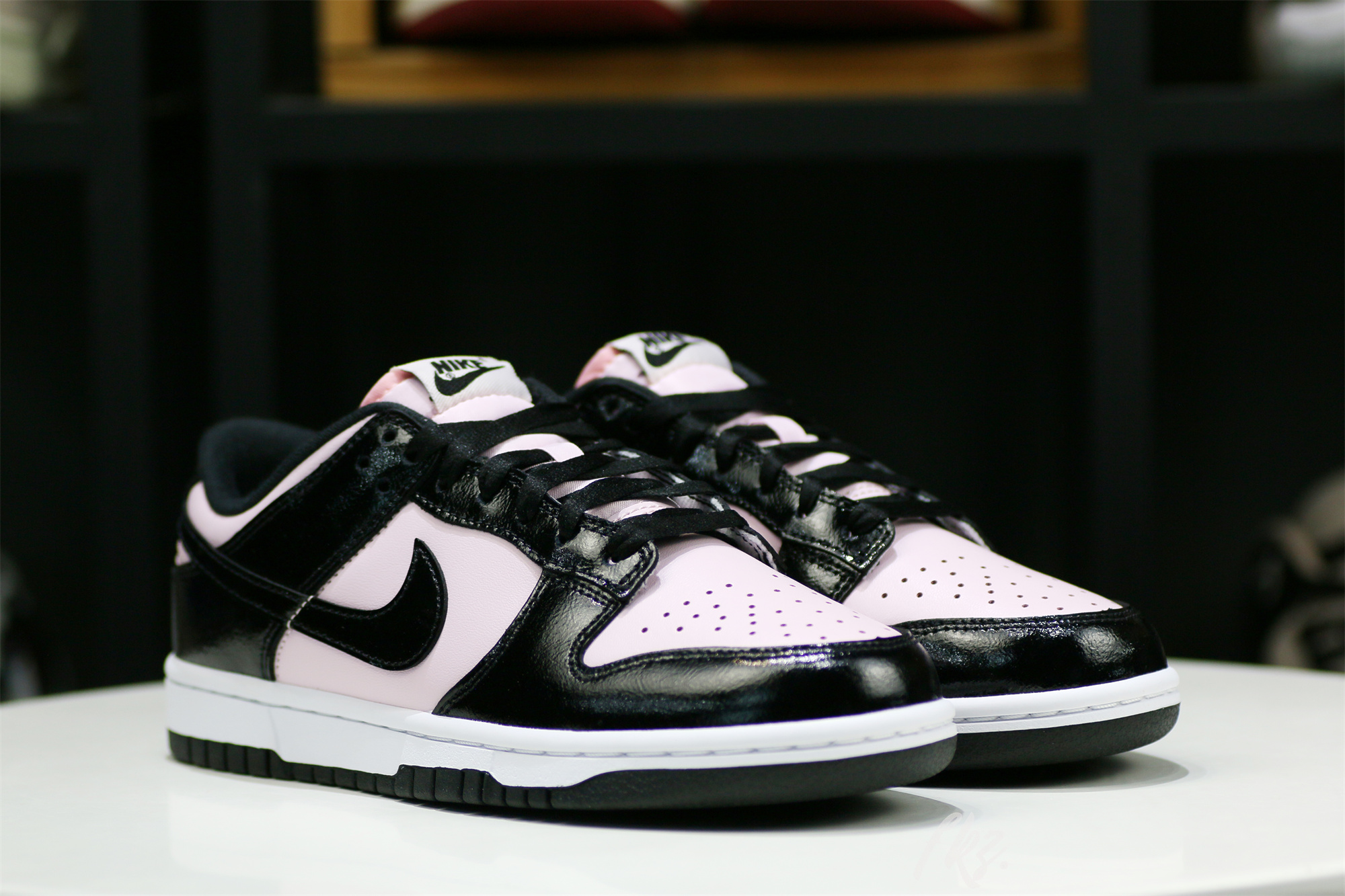 Nike Dunk Low Pink and Black Patent
