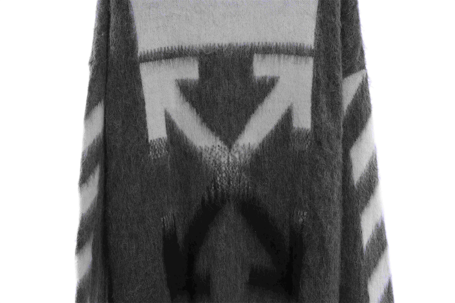 OFF WHITE Mohair Sweater Gradient 3