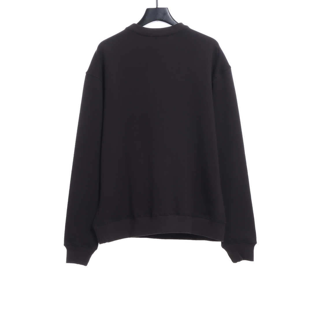 W3LL mirror image silicone letter hoodie