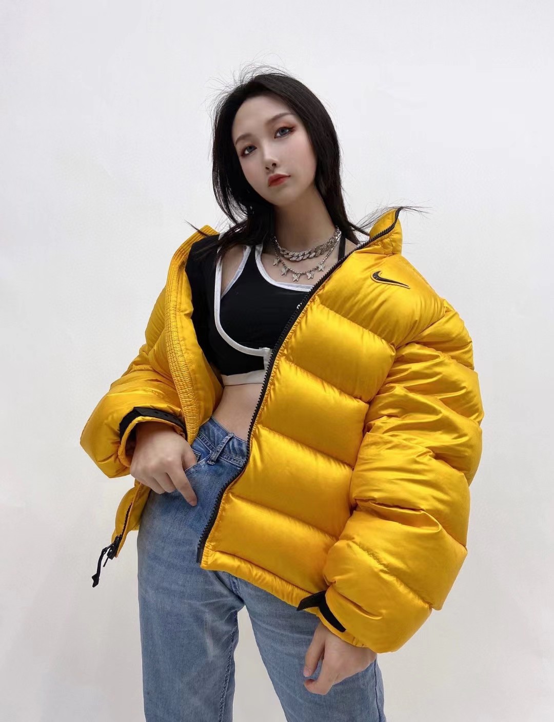 NK π± ππ«ππ€π ππ¨πππ Collection co-branded stand-up collar down jacket
