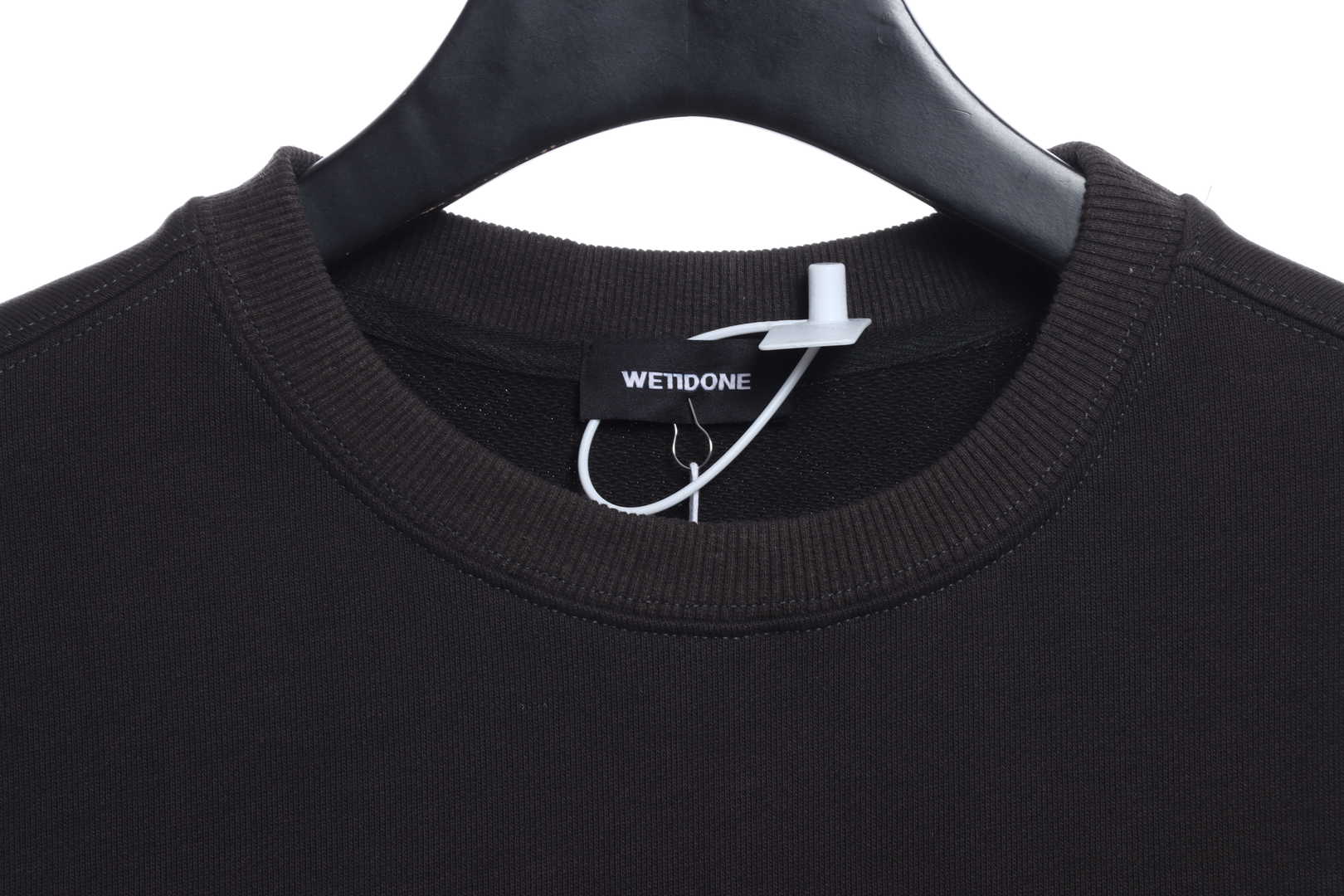 W3LL mirror image silicone letter hoodie