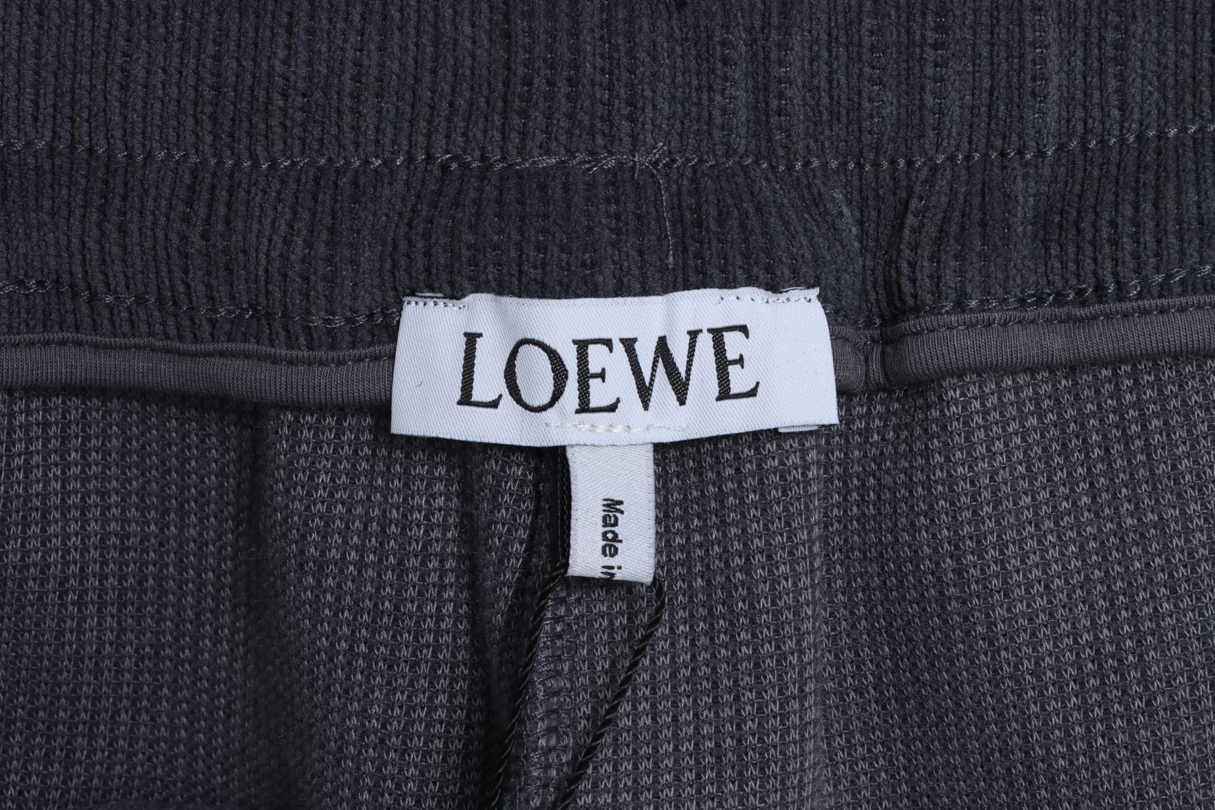 LOEVVE 22FW corduroy side logo letter embroidered sweatpants