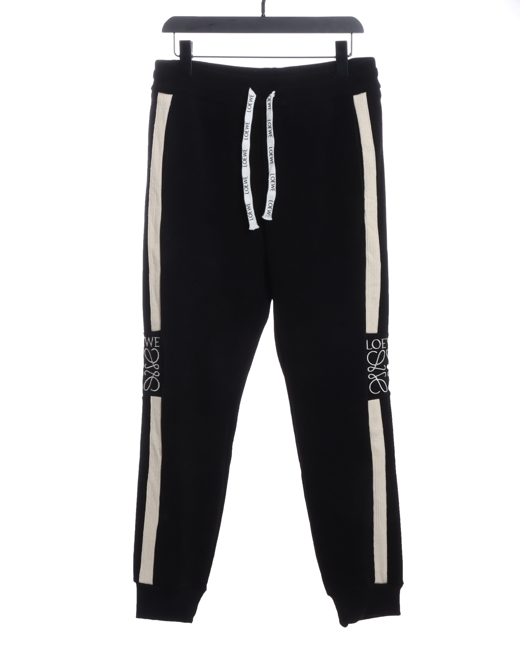 LOEVVE 22FW corduroy side logo letter embroidered sweatpants