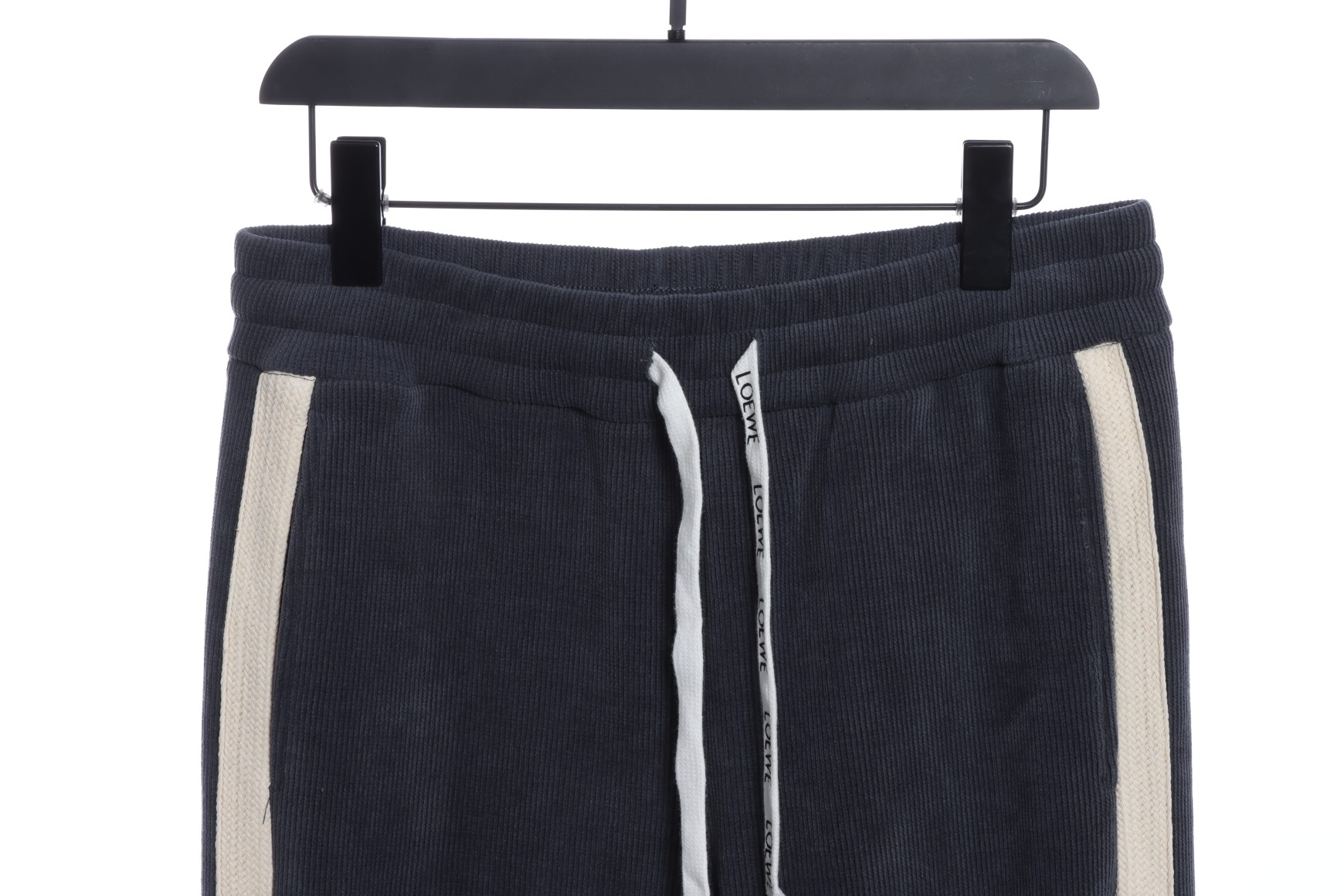 LOEVVE 22FW corduroy side logo letter embroidered sweatpants