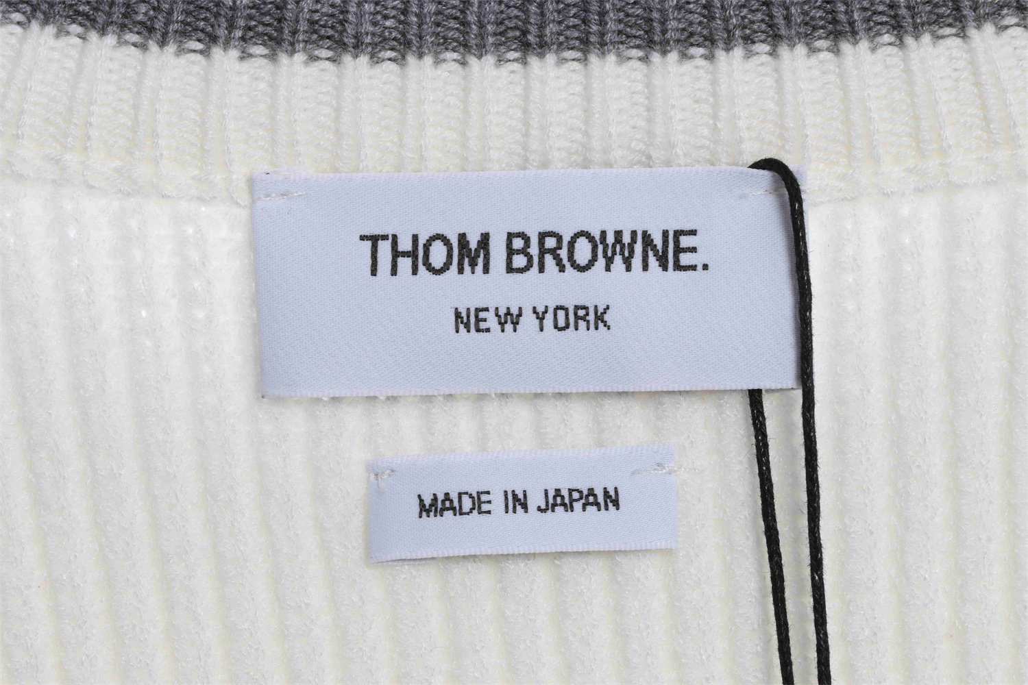 ThomBrowne New Season 22Ss Four-Stripe Pullover Long Sleeve Crewneck Sweater