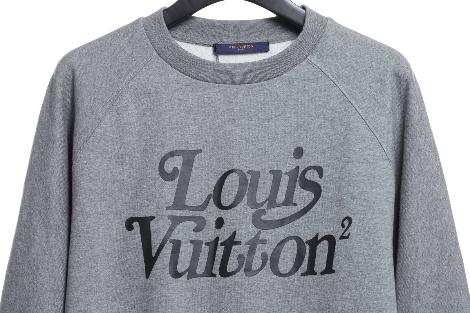 L× Nigo Edition Grey Raglan Sleeve Crew Neck Hoodie