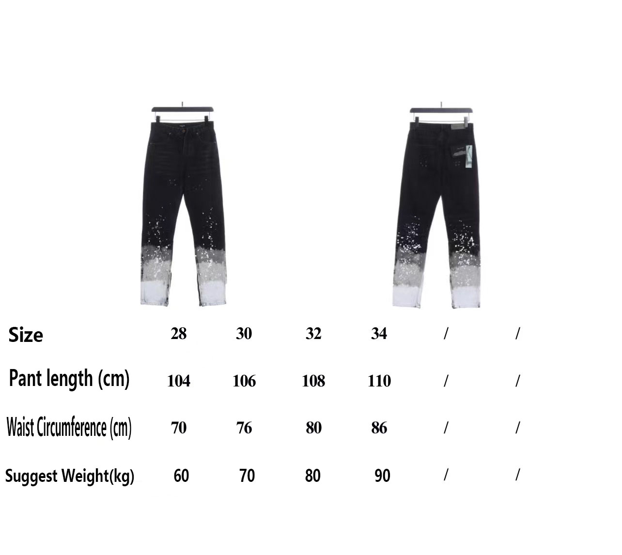 FOG Season 5 Washed Old Black Splashed Ink Slim Fit Small Feet Zipper Jeans