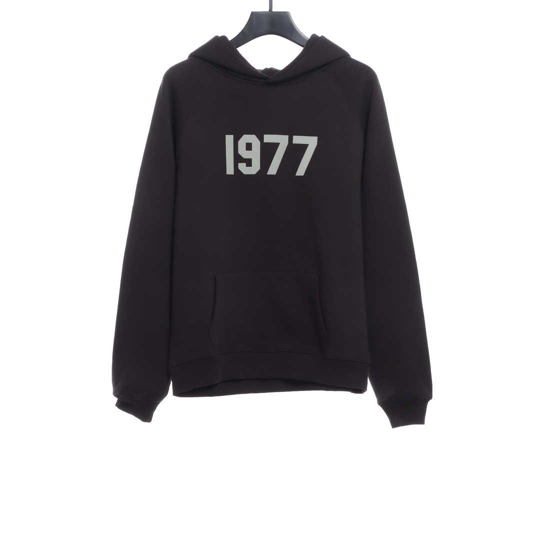 Ess3nt1als F0G 1977 flocking fleece hoodie