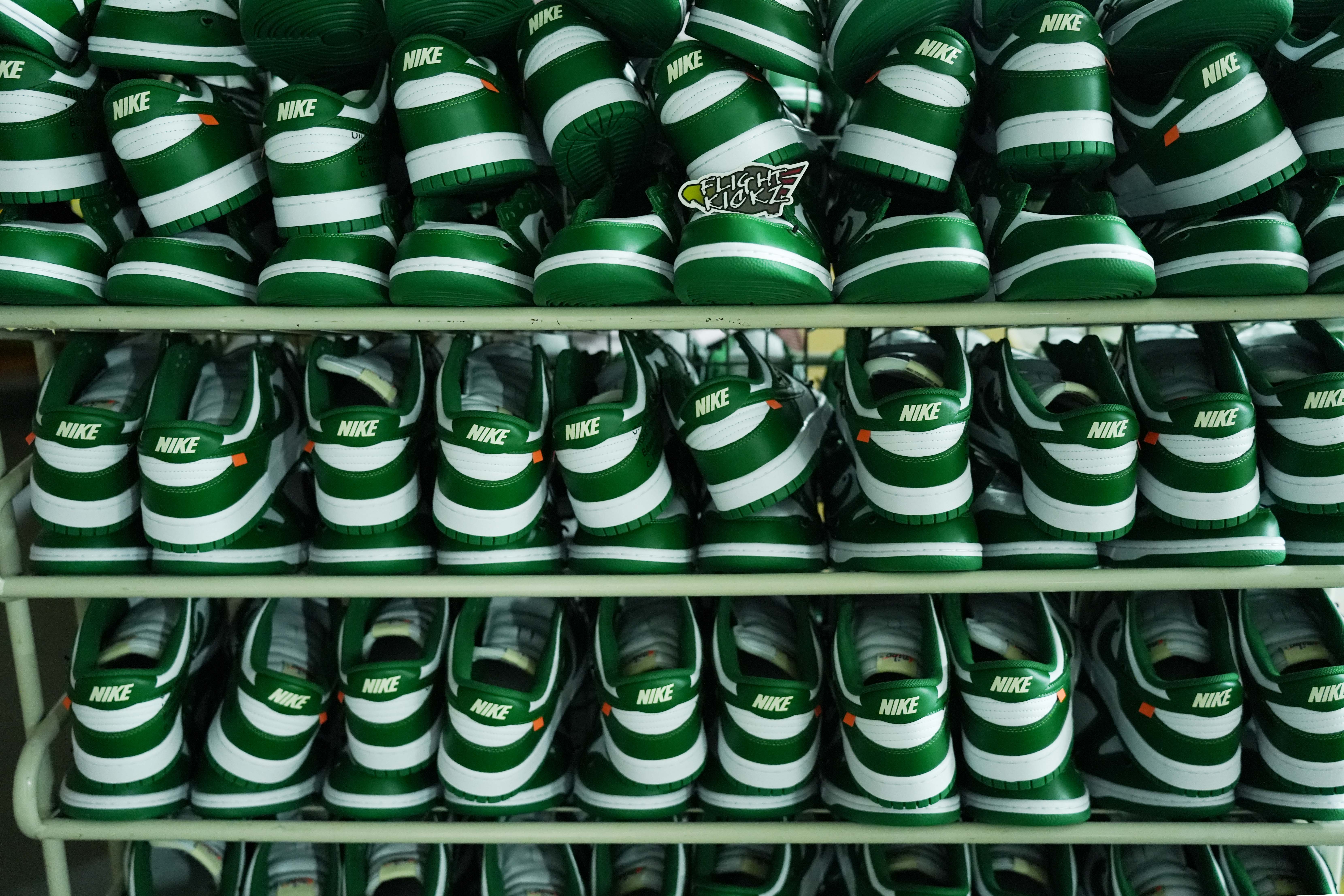 Off White X Nike SB Dunk Pine Green 2019(LN5 A1 Batch)