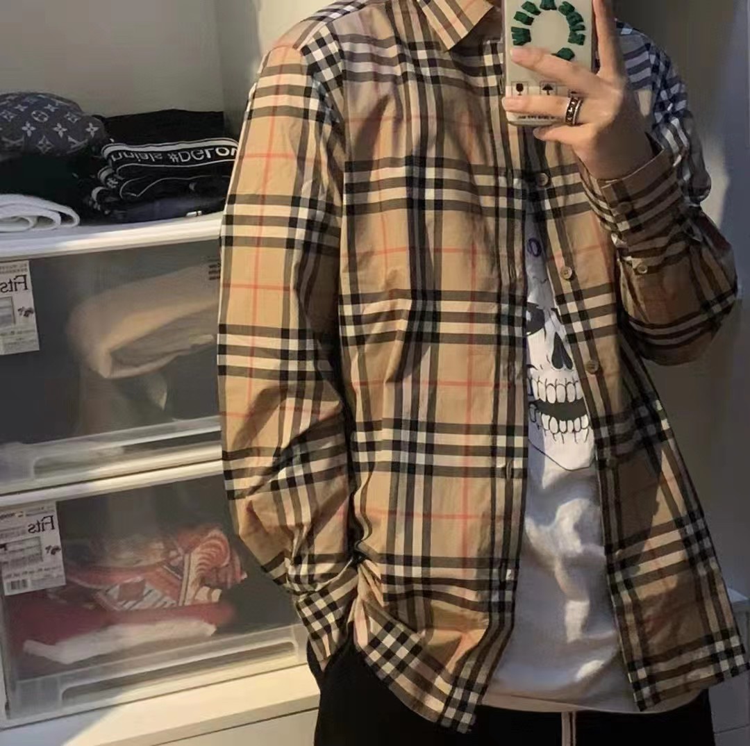 Bby Classic Plaid Long Sleeve Shirt