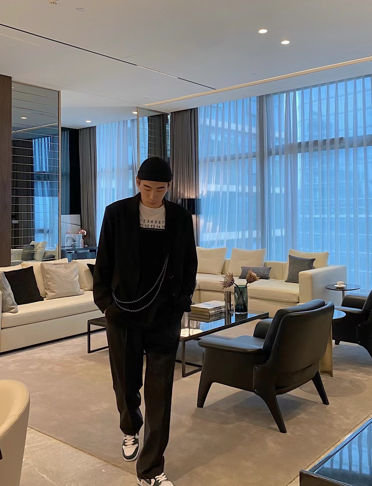 M-rg13la Number Size Chart Printed Panel Short Sleeve