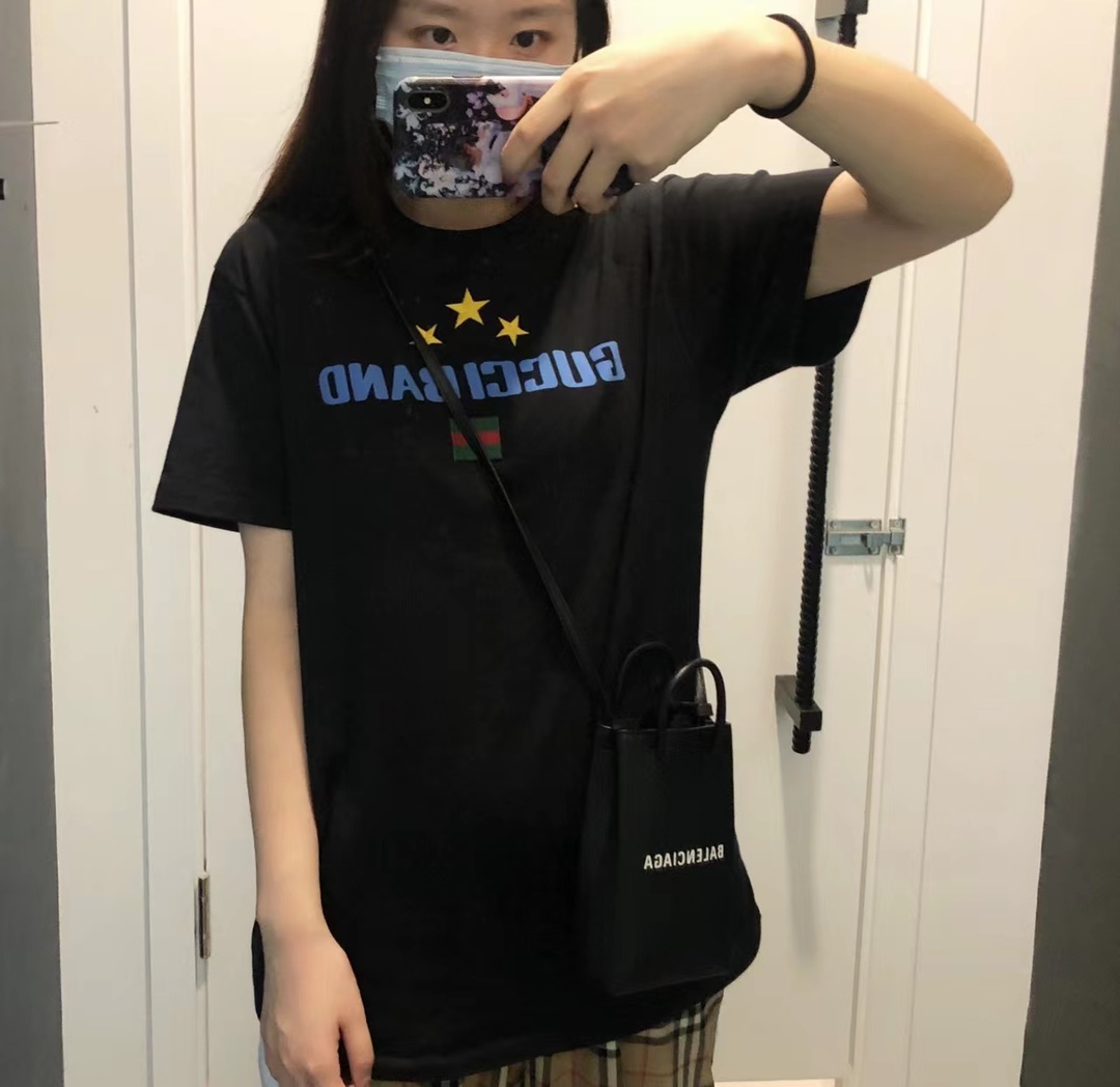 Guc1 BAND star embroidery short sleeves