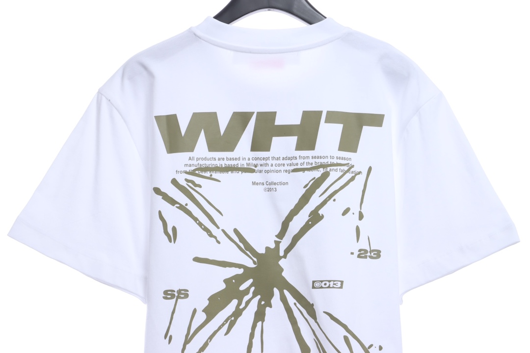 0W Sketch Splashed Ink Arrow Letter Short Sleeves