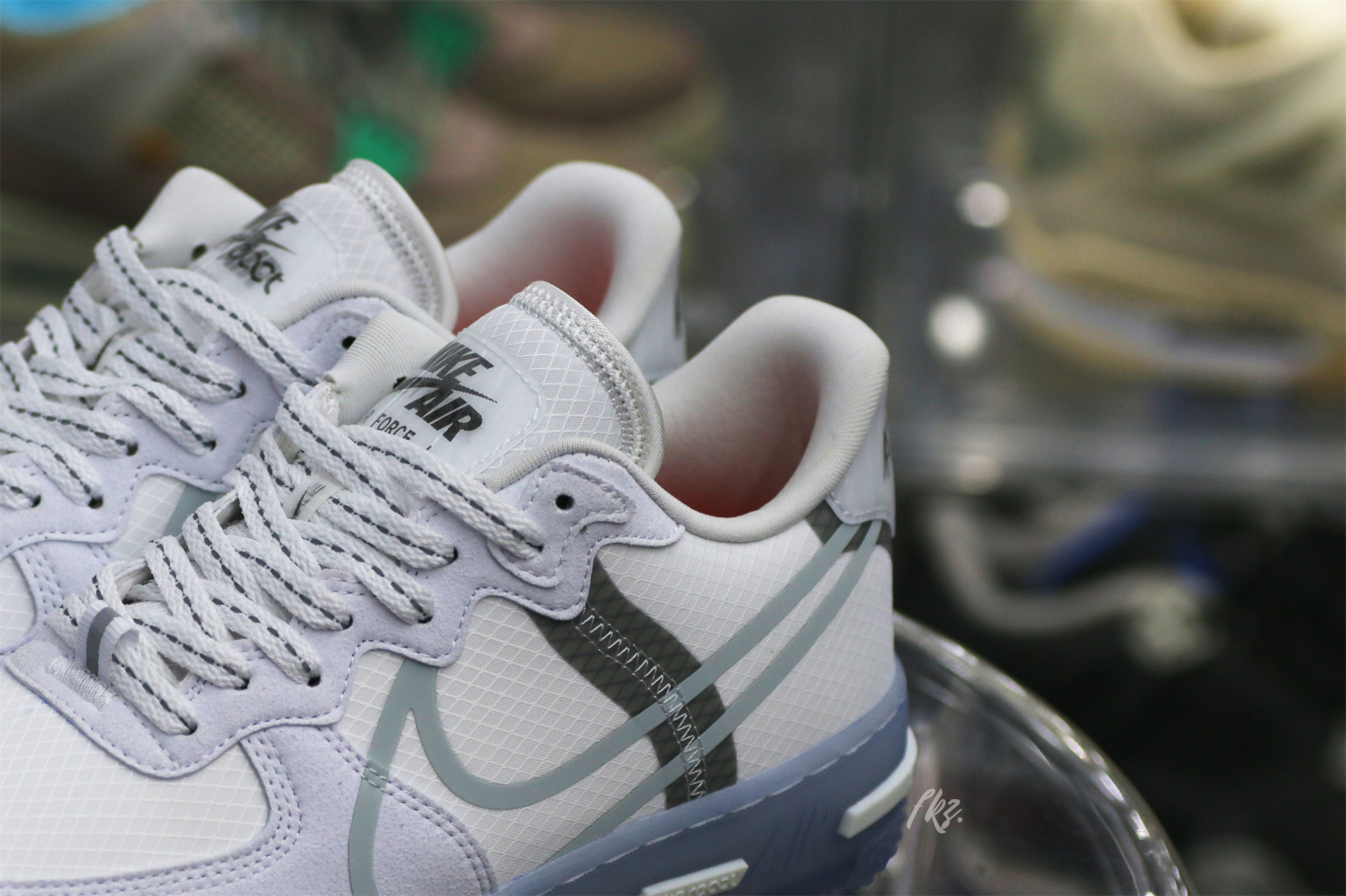 Nike Air Force 1 React White Light Bone