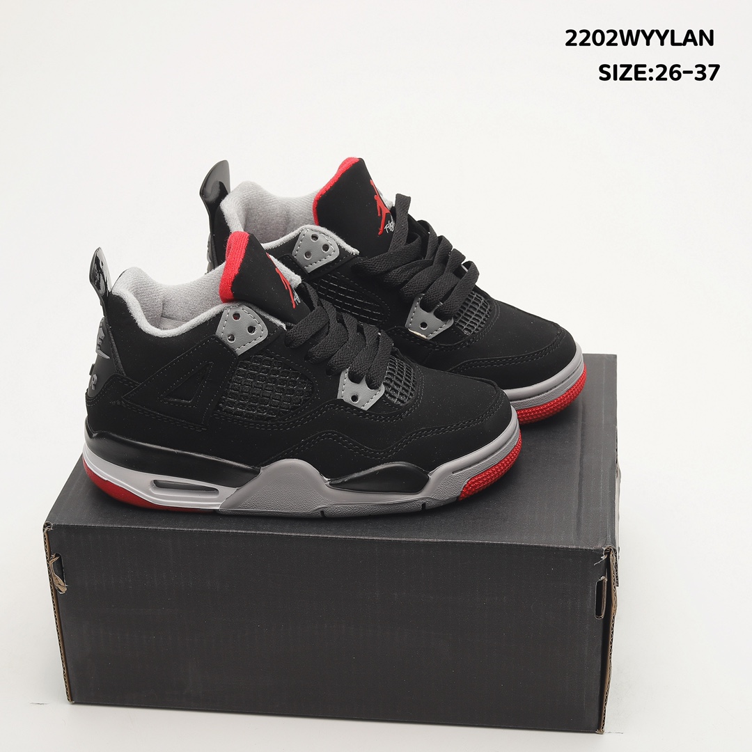 Air Jordan 4 Retro Bred 2019 Toddler