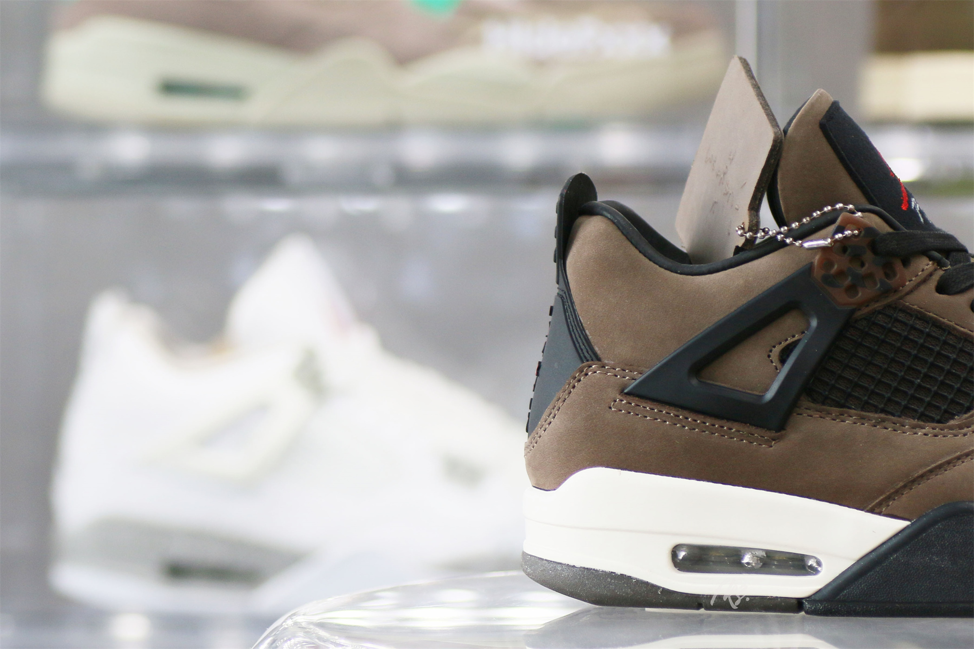 Air Jordan 4 Retro Travis Scott Olive Custom Shoes