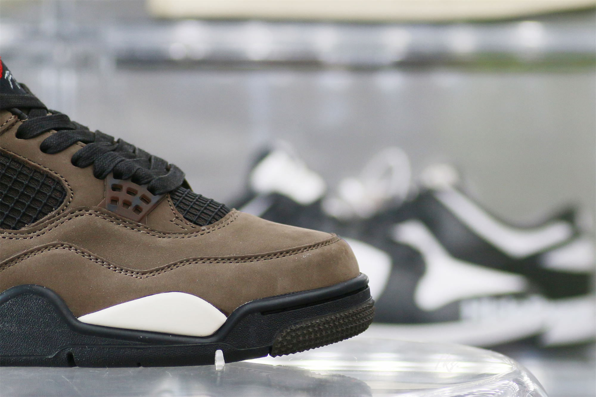 Air Jordan 4 Retro Travis Scott Olive Custom Shoes