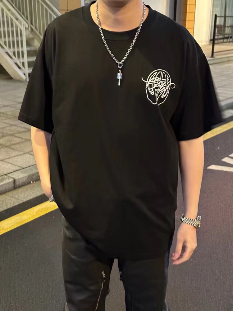 OW palm arrow print short sleeves