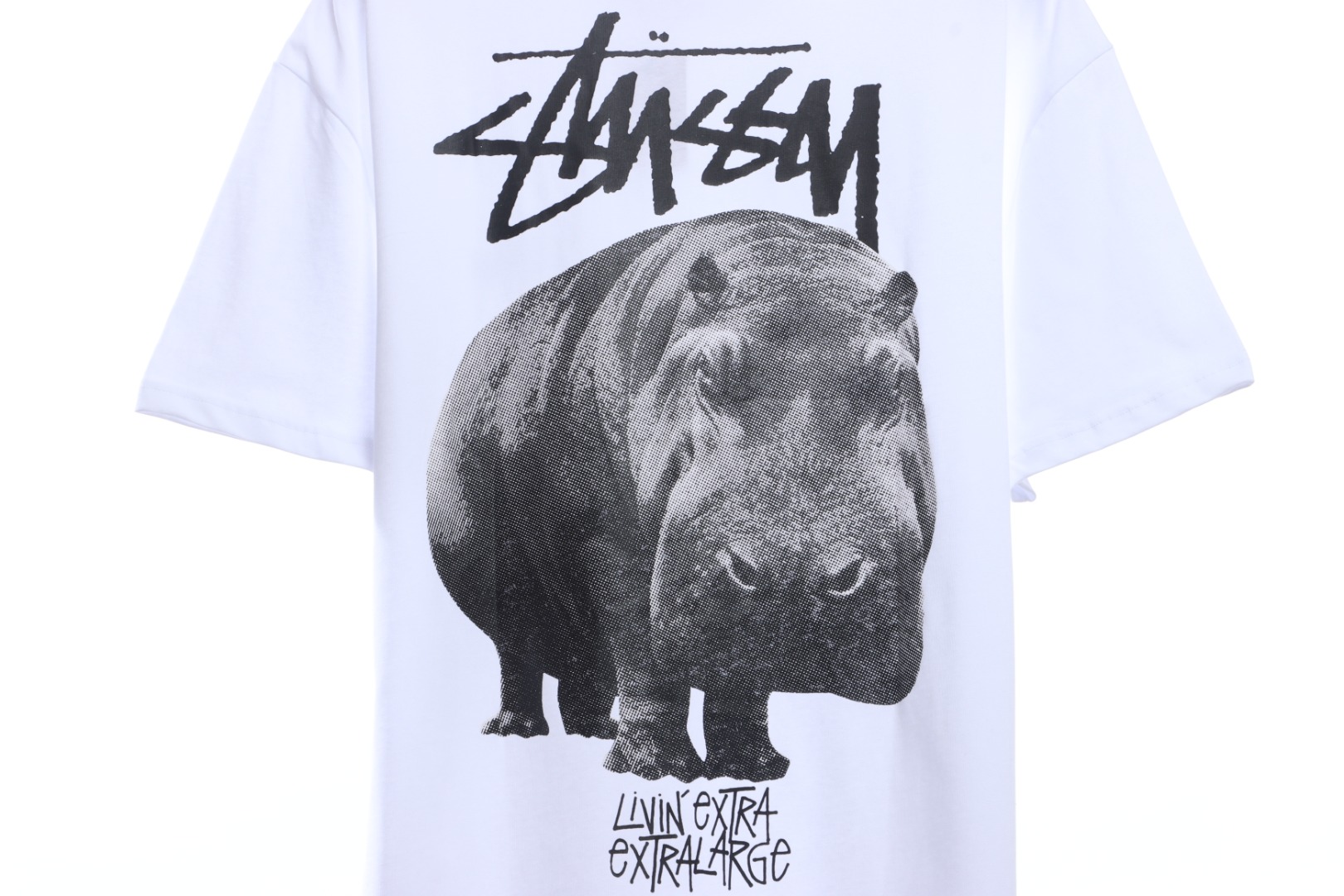 Stussy hippo print short sleeves