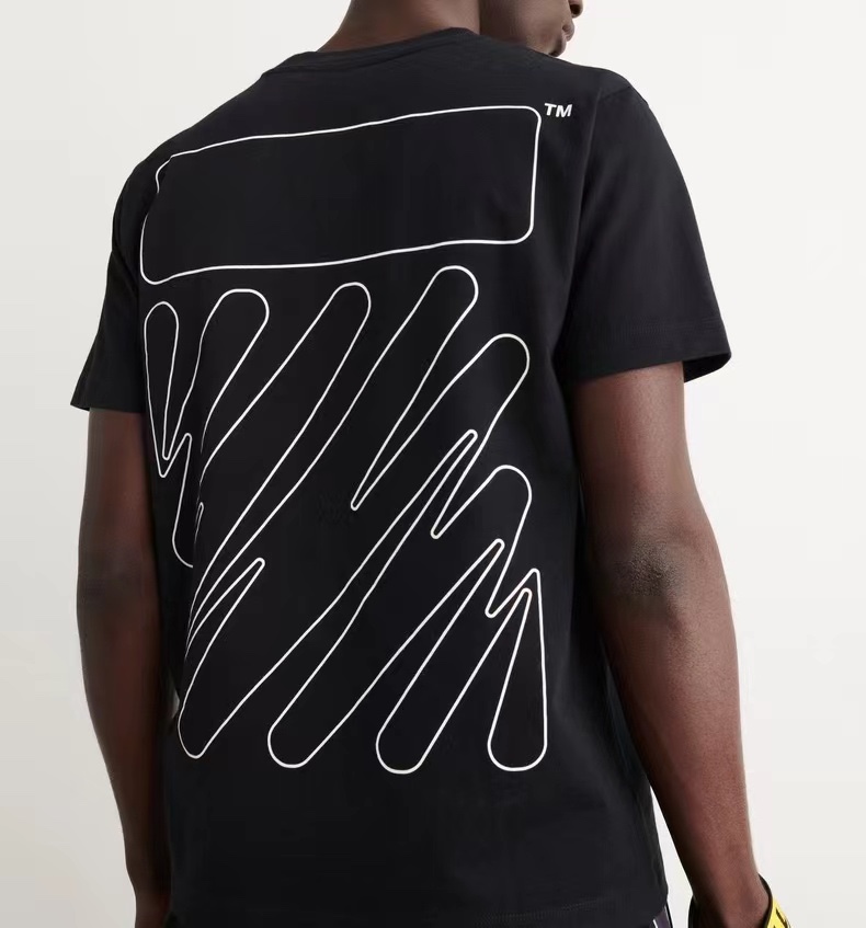 OW graffiti brush zebra crossing short sleeve