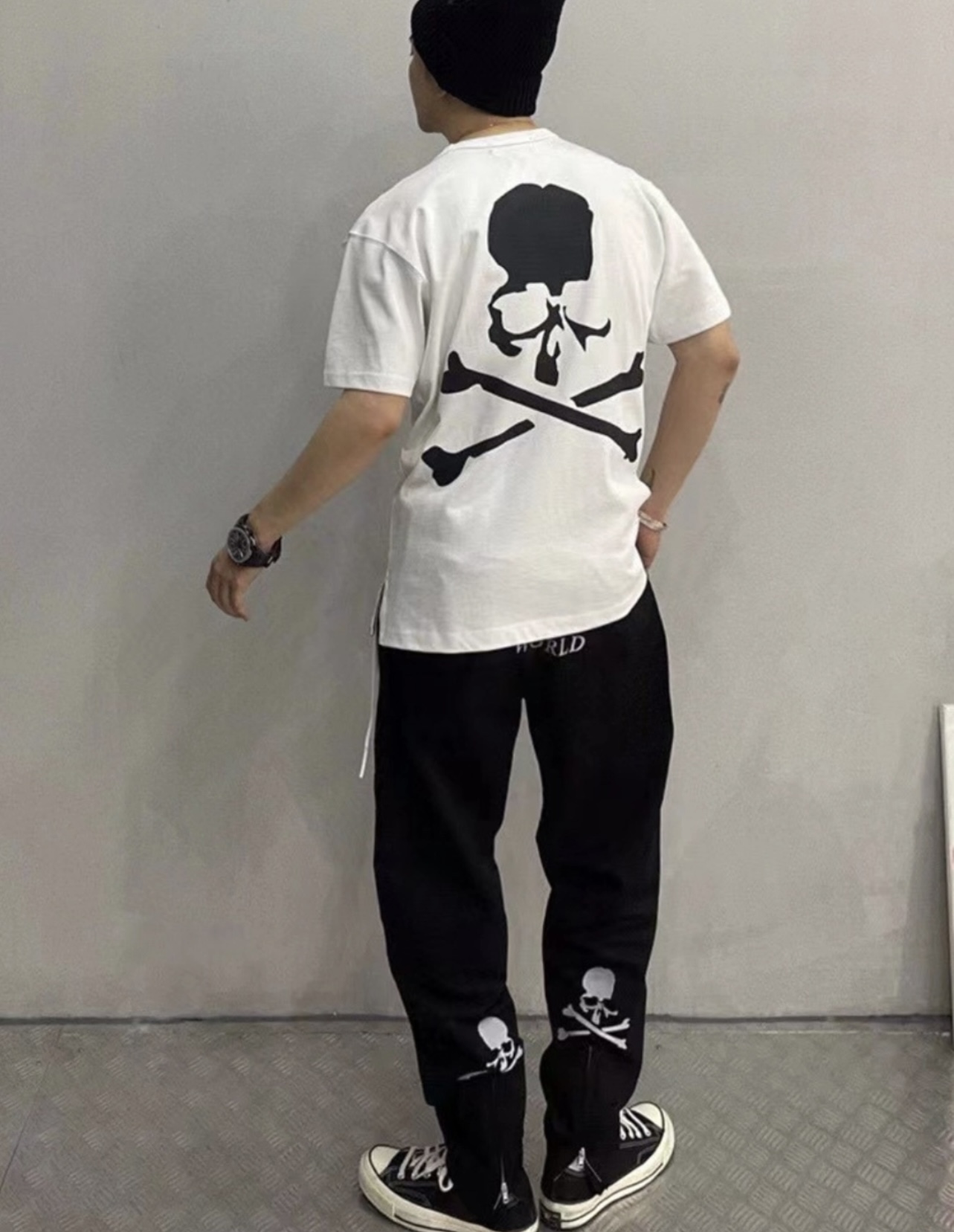 MMJ joint Dickies reflective printed logo trousers