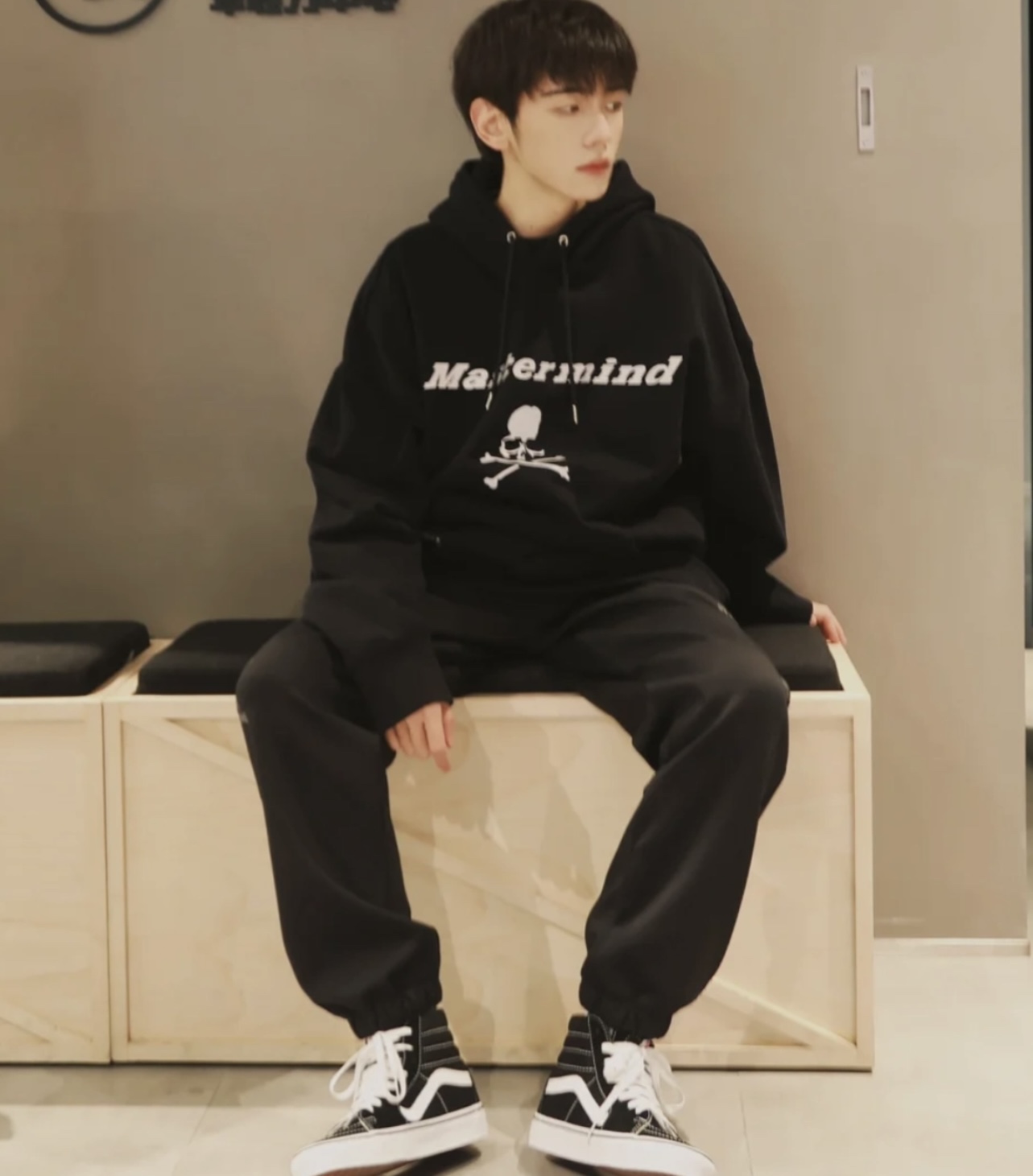 MMJ joint Dickies reflective print logo hoodie