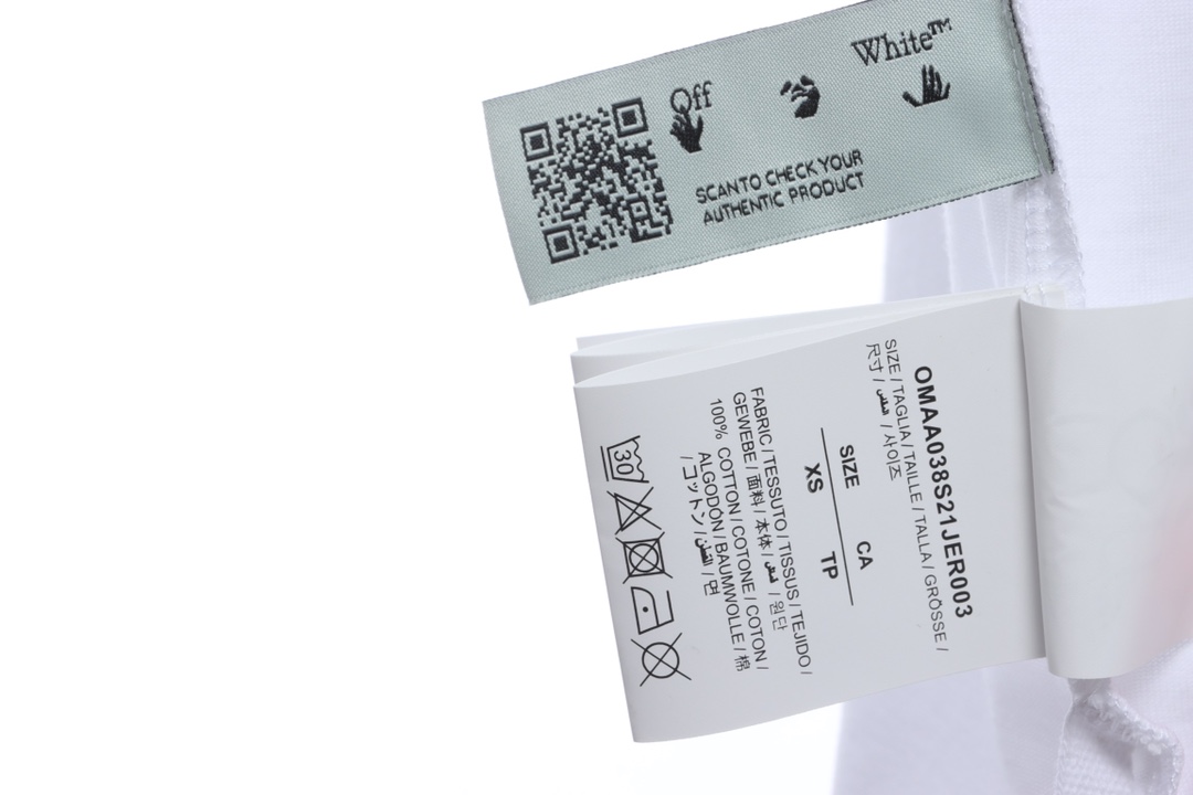 OW palm arrow print short sleeves