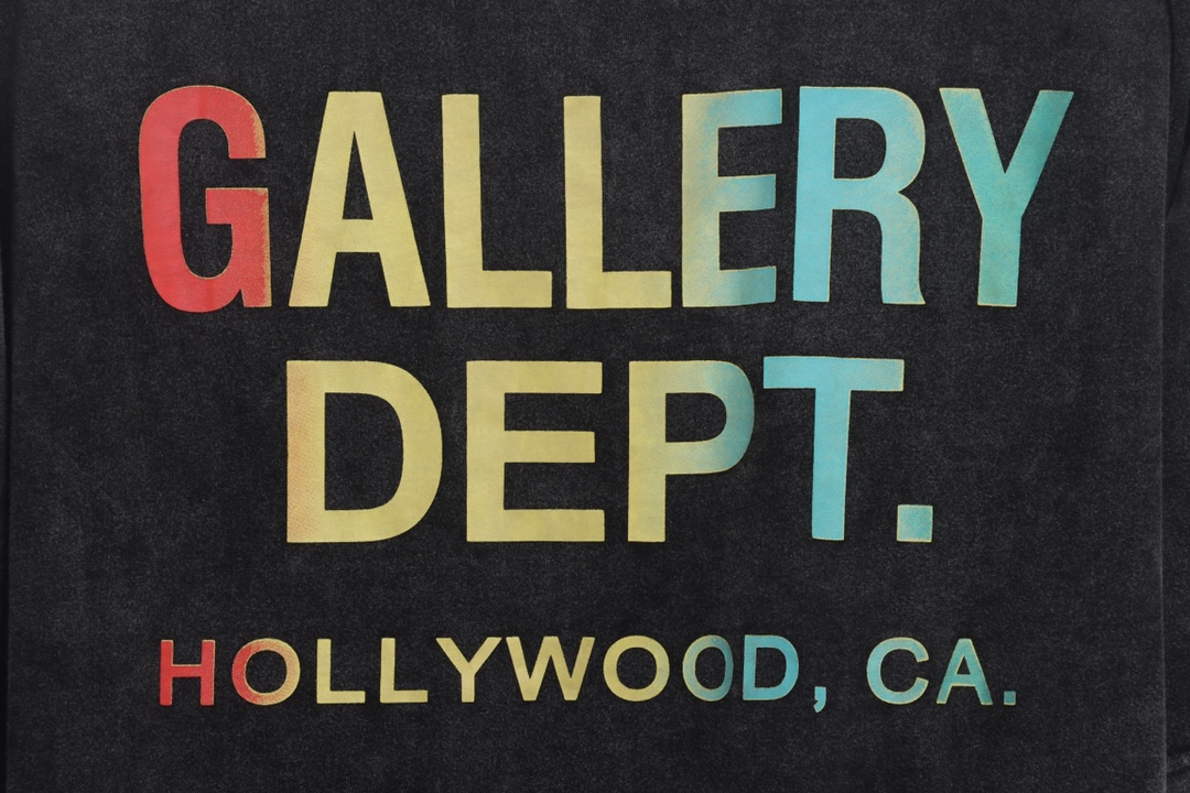 GALLERY DEPT retro gradient letter print short sleeves