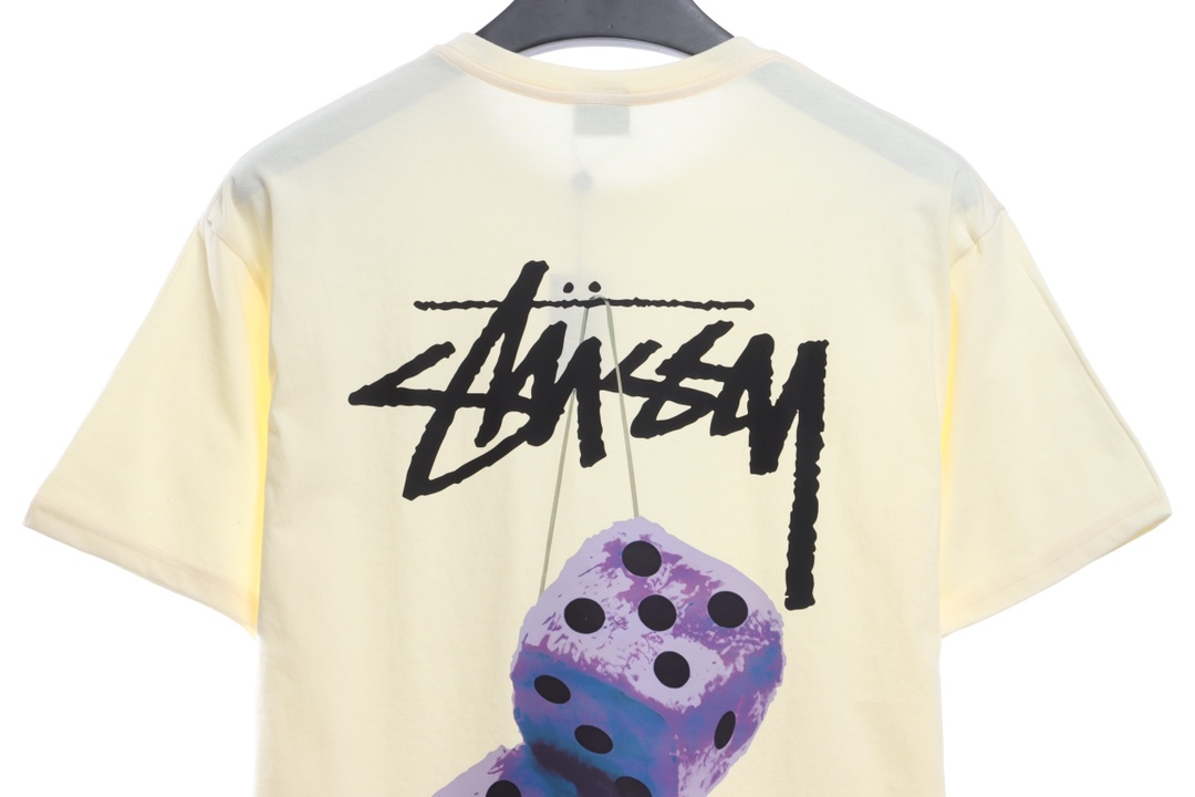Stussy dice printing short-sleeved