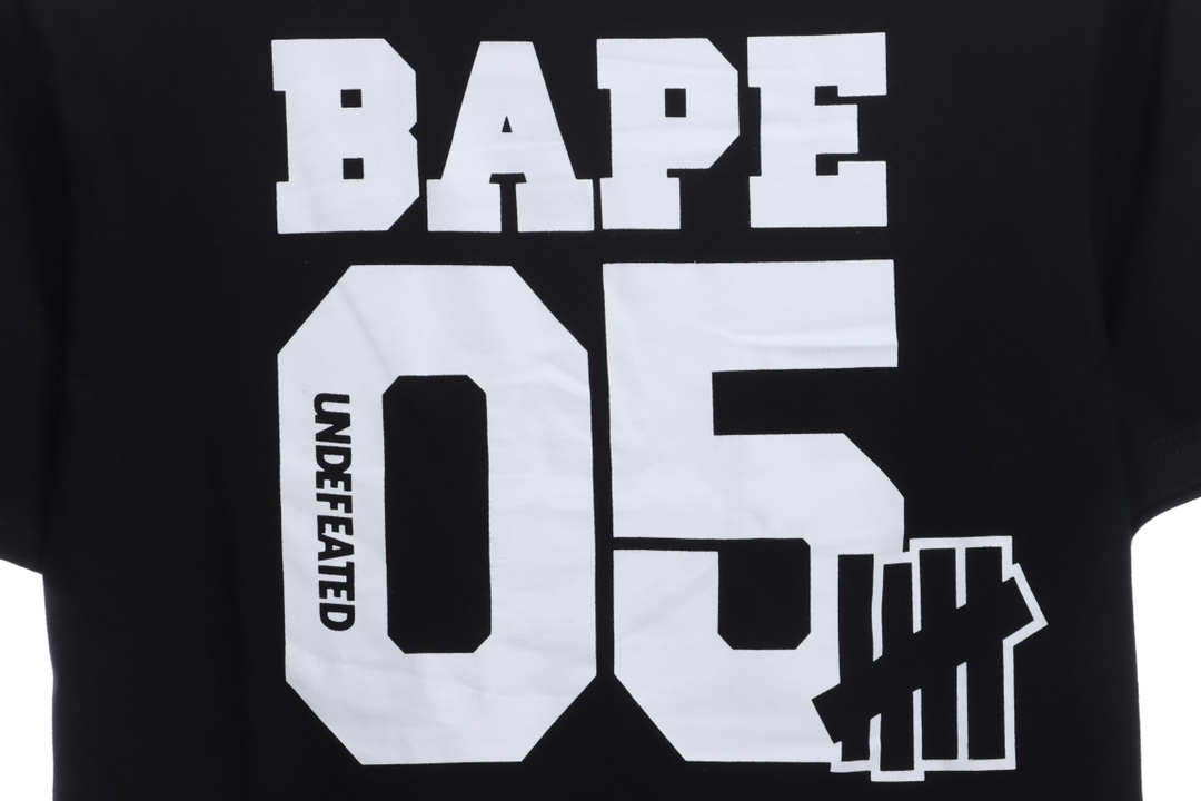 BAPE co-signed UDF camouflage five-bar short sleeves