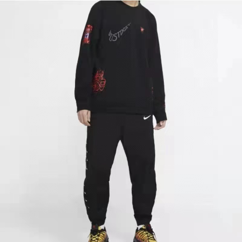 NK 3M reflective graffiti print giraffe sweater pullover