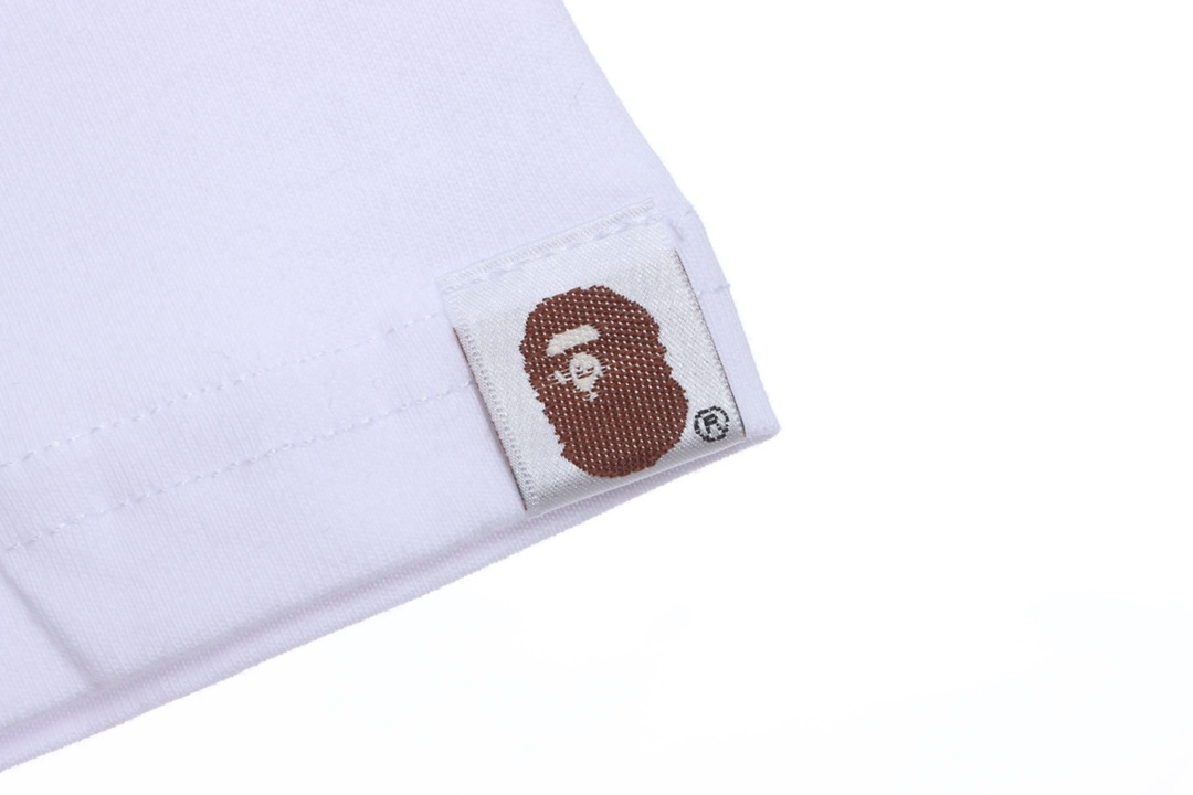 BAPE camouflage ape head pattern hit color letter printing short sleeves