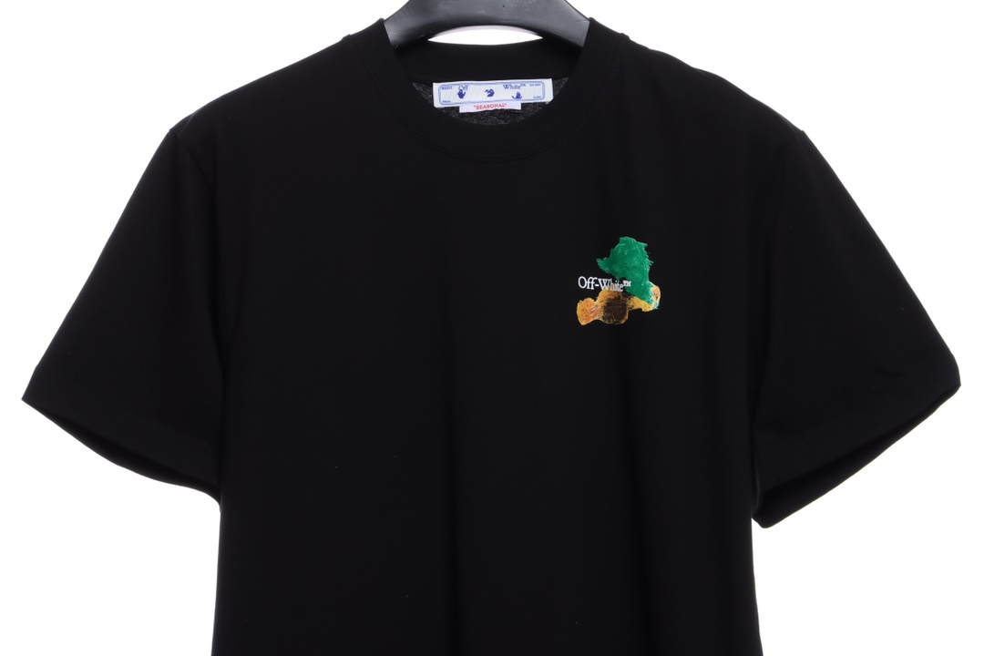 OW Environmental Protection Ink hand-painted graffiti short sleeves