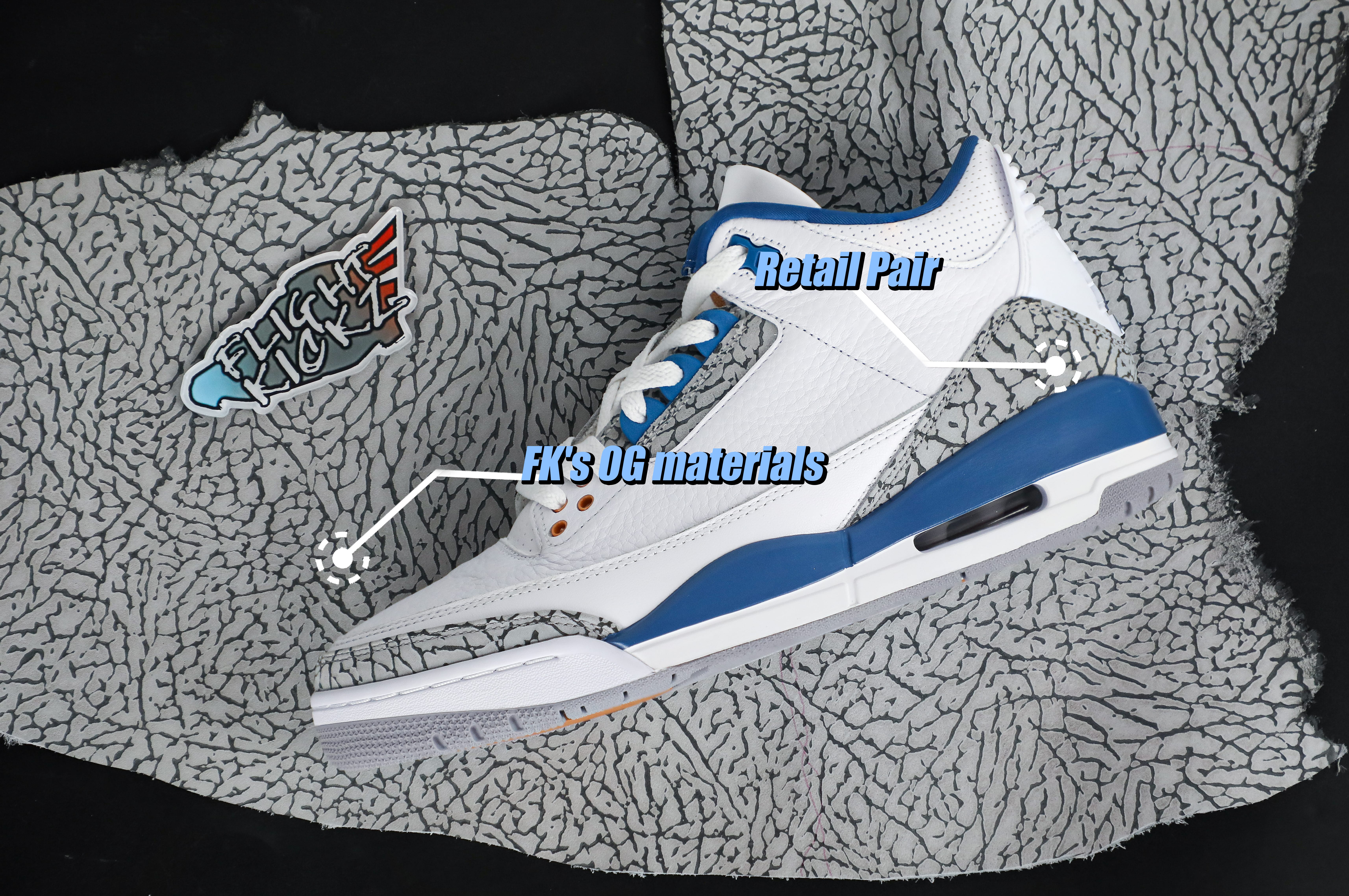 Air Jordan 3 Retro “Wizards” 2023 (LN5 A1 Batch)