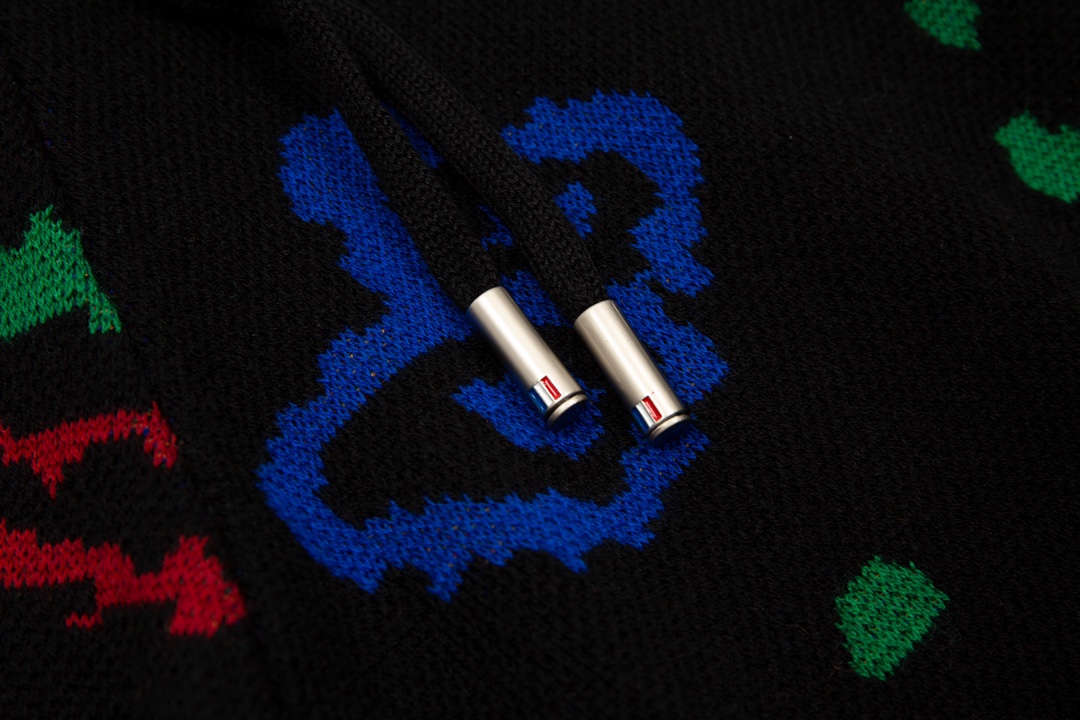 Rhud3 2023ss men’s and women’s same style cashew flower knitted shorts