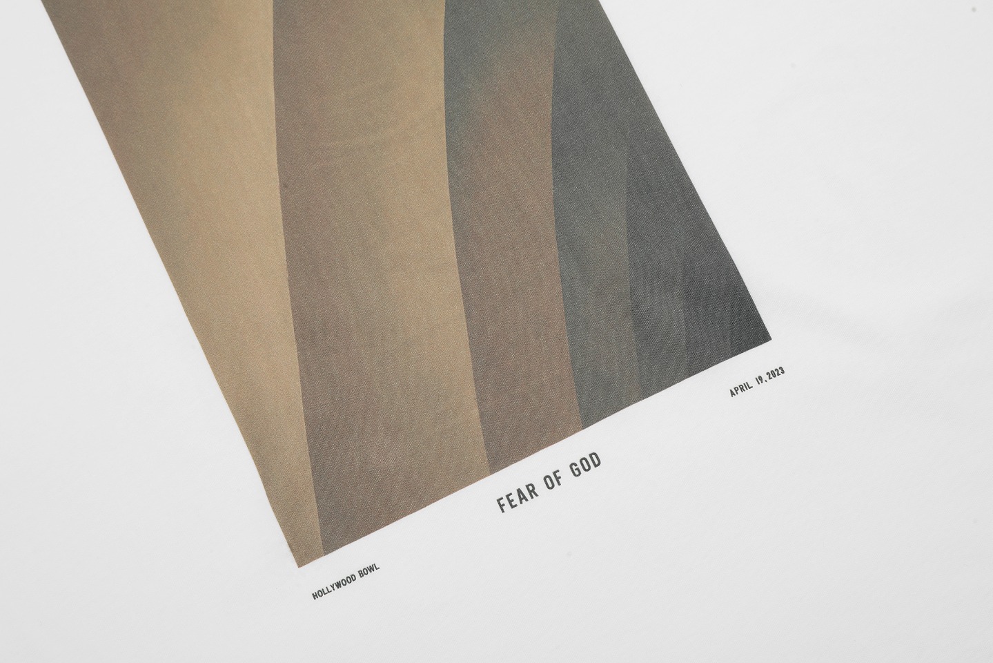 FOG tripartite co-signature RRR123 short-sleeved character letter printing