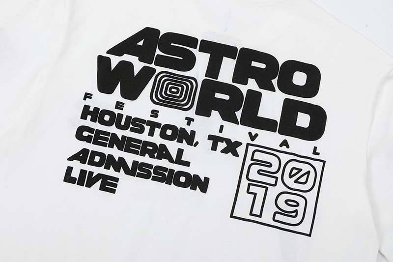 Travis Scott Cactus Jack Fesrival Staff Tee rap tour short sleeves