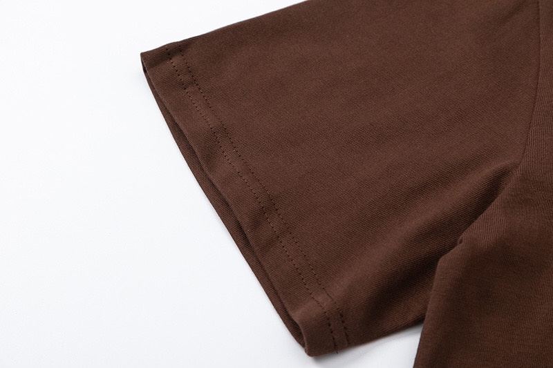 Travis Scott Solid color letter pattern printing short sleeves