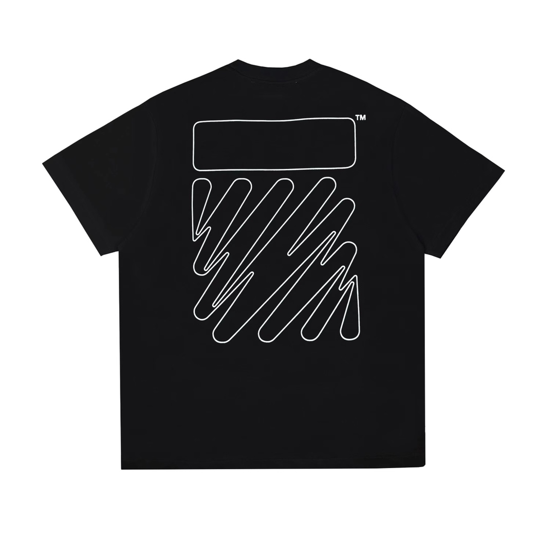 Ow wavy line short sleeves