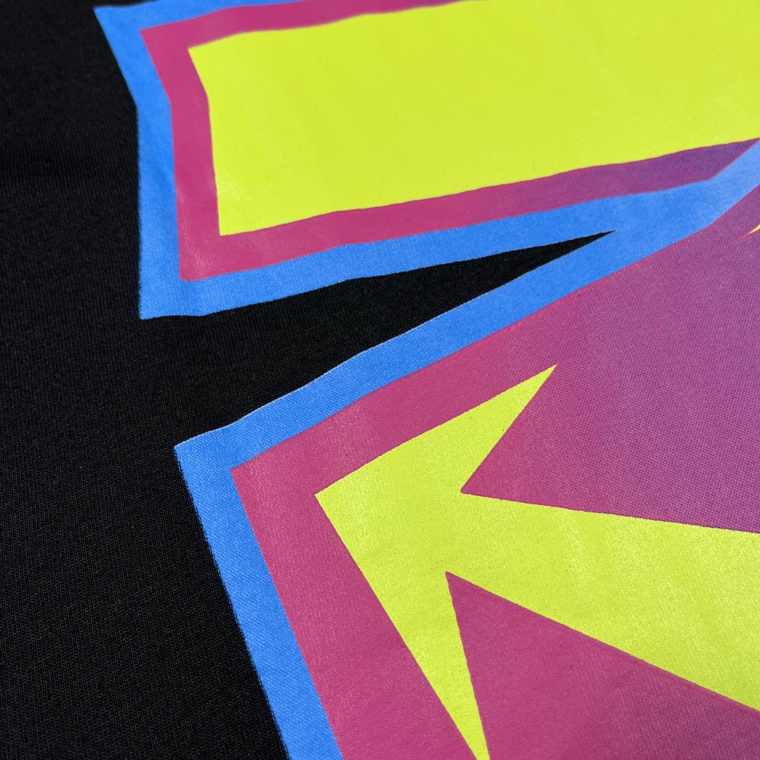 Ow color arrow lightning short sleeves