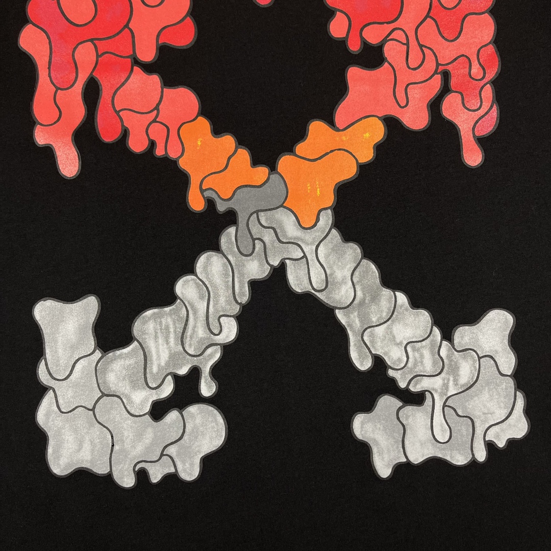 Ow red ash dissolving graded short sleeves