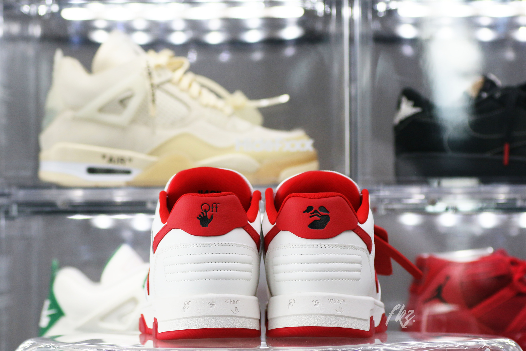 Off-White White Red Out Of Office Sneaker